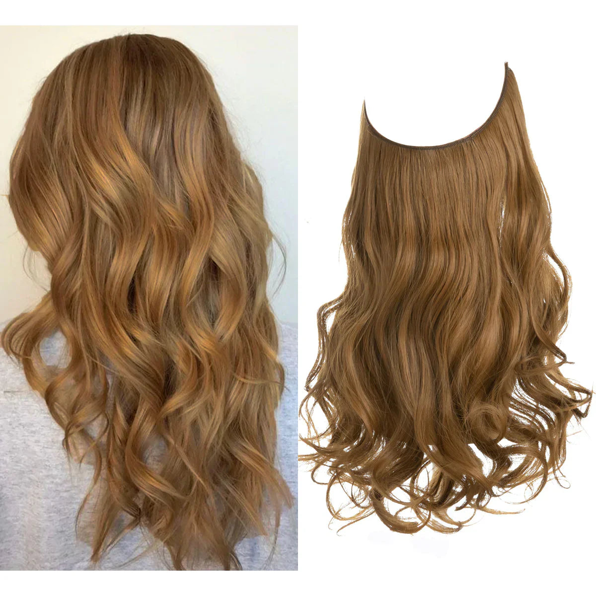 SecretHair | Echthaar Extensions | Natürliches Wellen-Volumen | Blond