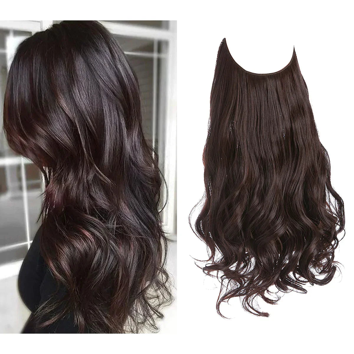 SecretHair | Echthaar Extensions | Natürliches Wellen-Volumen | Blond