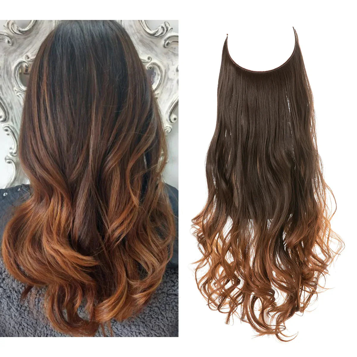 SecretHair | Echthaar Extensions | Natürliches Wellen-Volumen | Blond