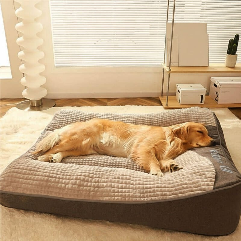 HUGBED – Großes kratzfestes Hundebett mit orthopädischer Wirbelsäulenunterstützung