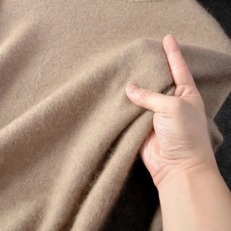 Sylvara Herren 100 Prozent Kaschmir Rollkragenpullover