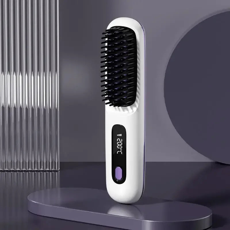 Glissara | Kabelloses Haarglätteisen | USB-Ladefunktion & LCD-Display | Keramik & Ionen-Technologie
