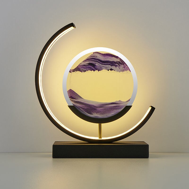 SandAura Beruhigende Sandsand Tischlampe zur Entspannung