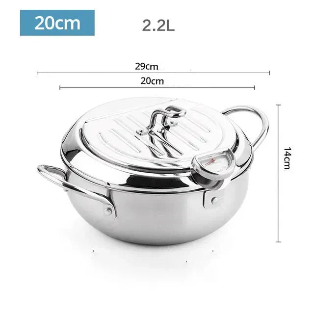Meister-Fritteuse mit Thermometer