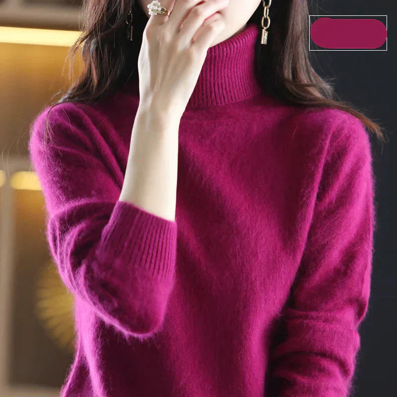 Nyorelle Kaschmir Hochkragenpullover für Herbst und Winter