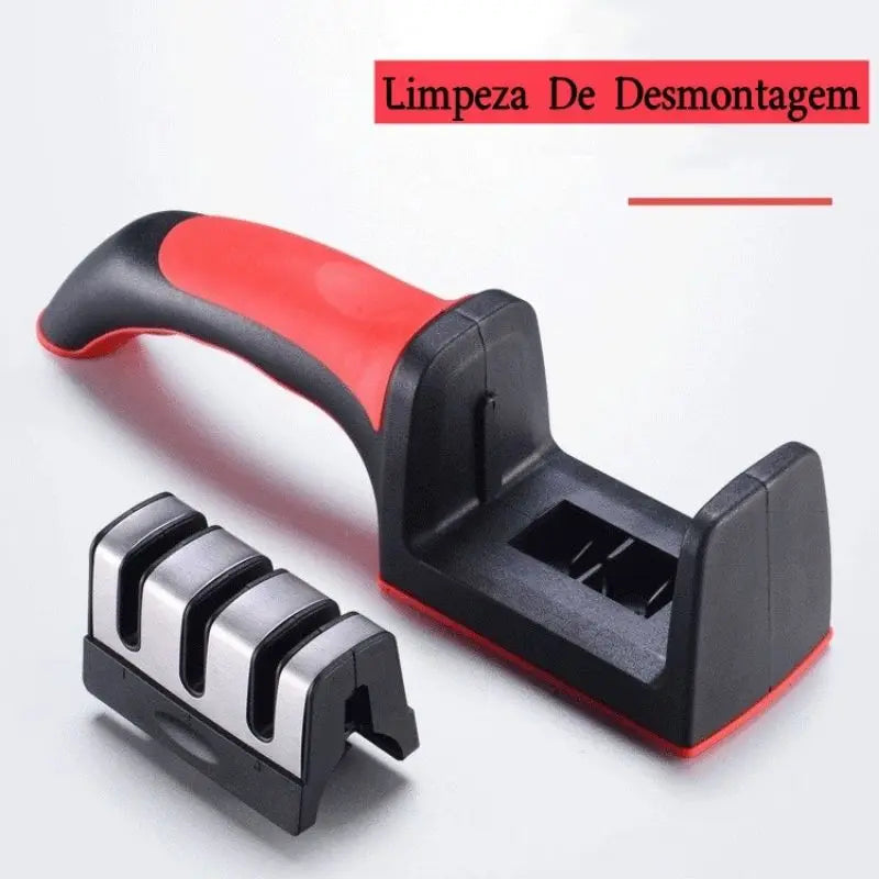 KüchenElite Luxe 3-in-1 Messerschärfer | Professioneller Schärfer für scharfe und langlebige Messer