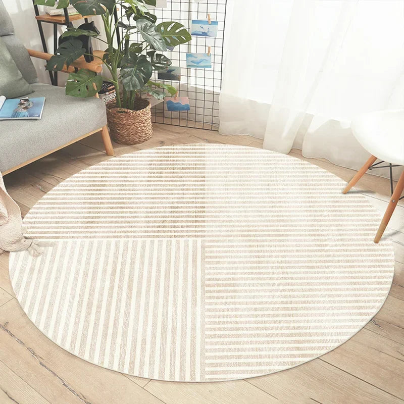 Thyn - Japanischer Stil Rundwaschbarer Teppich für das Wohnzimmer