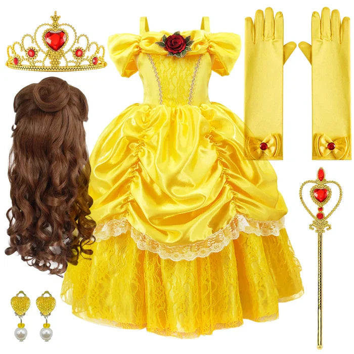 Liora Verzauberndes Prinzessinnenkleid – Märchenhaftes Cosplay für Kinder