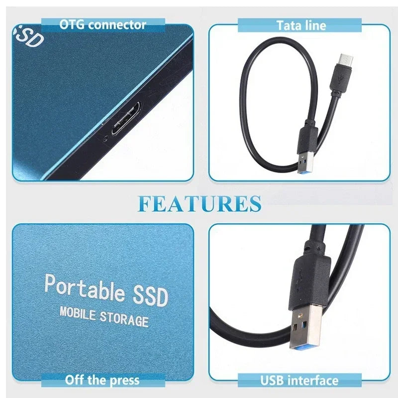 Frendorf | TECHNOLOGIE | Superschnelle externe SSD 128GB | Mini-SSD | Hochgeschwindigkeits-Speicher für Laptop und PC