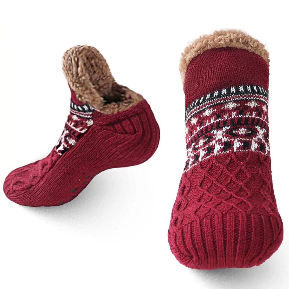 Nordhütte Thermo Socken Winter Antislip Damen Herren Extra Warm Weiche Kuschelsocken