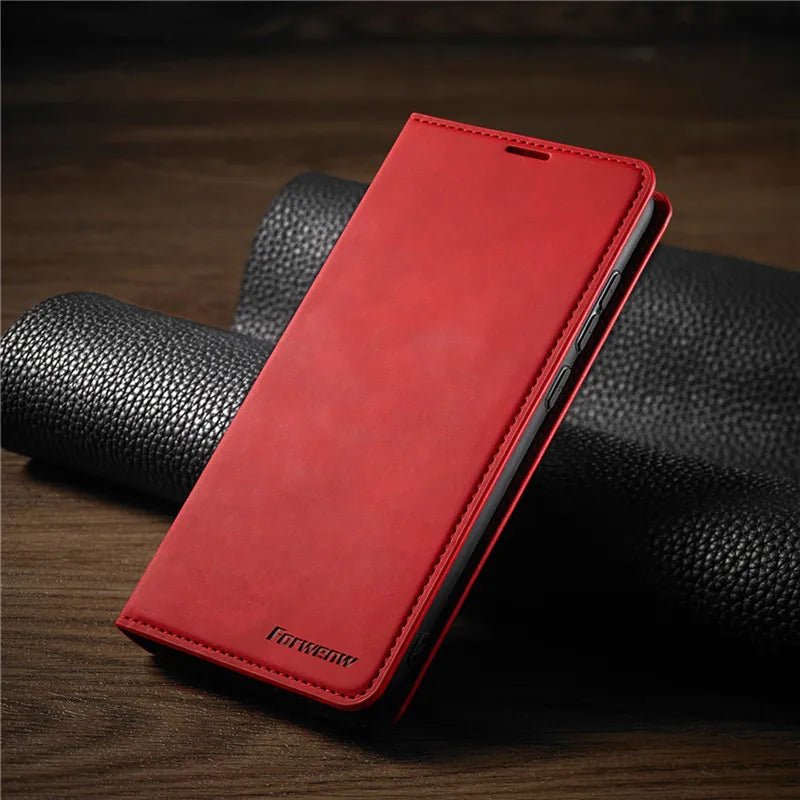 Magnetische Lederhülle für iPhone – Stilvoller Schutz