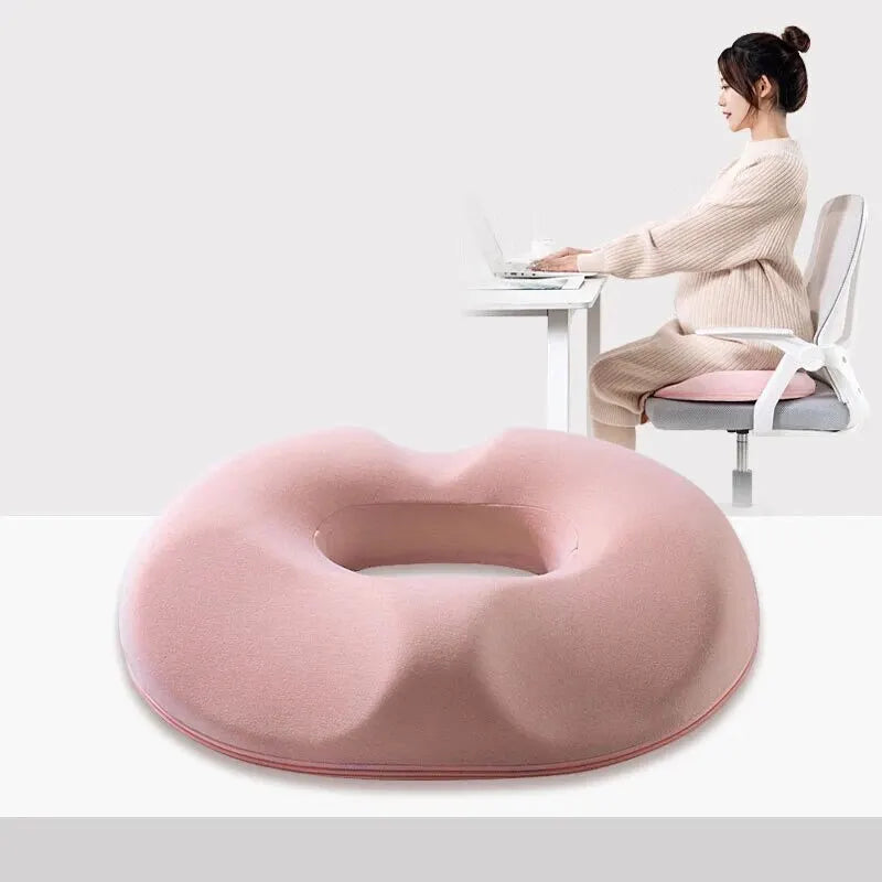 OrthoRelax | Sitzkissen mit Memory-Schaum | Entlastung für Steißbein & Wirbelsäule | Ergonomisch & Bequem