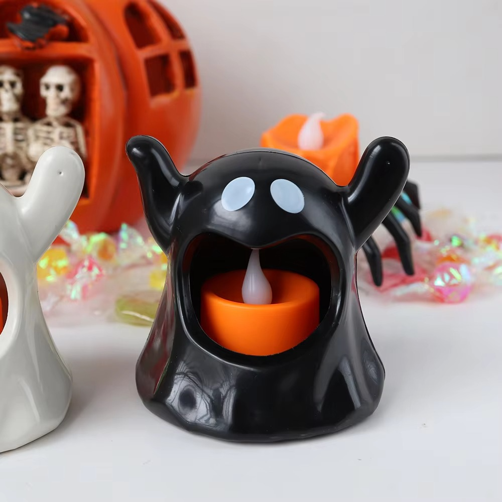 Lichtspuk Halloweenlampe – LED Spukdekoration mit Batterieleuchtung