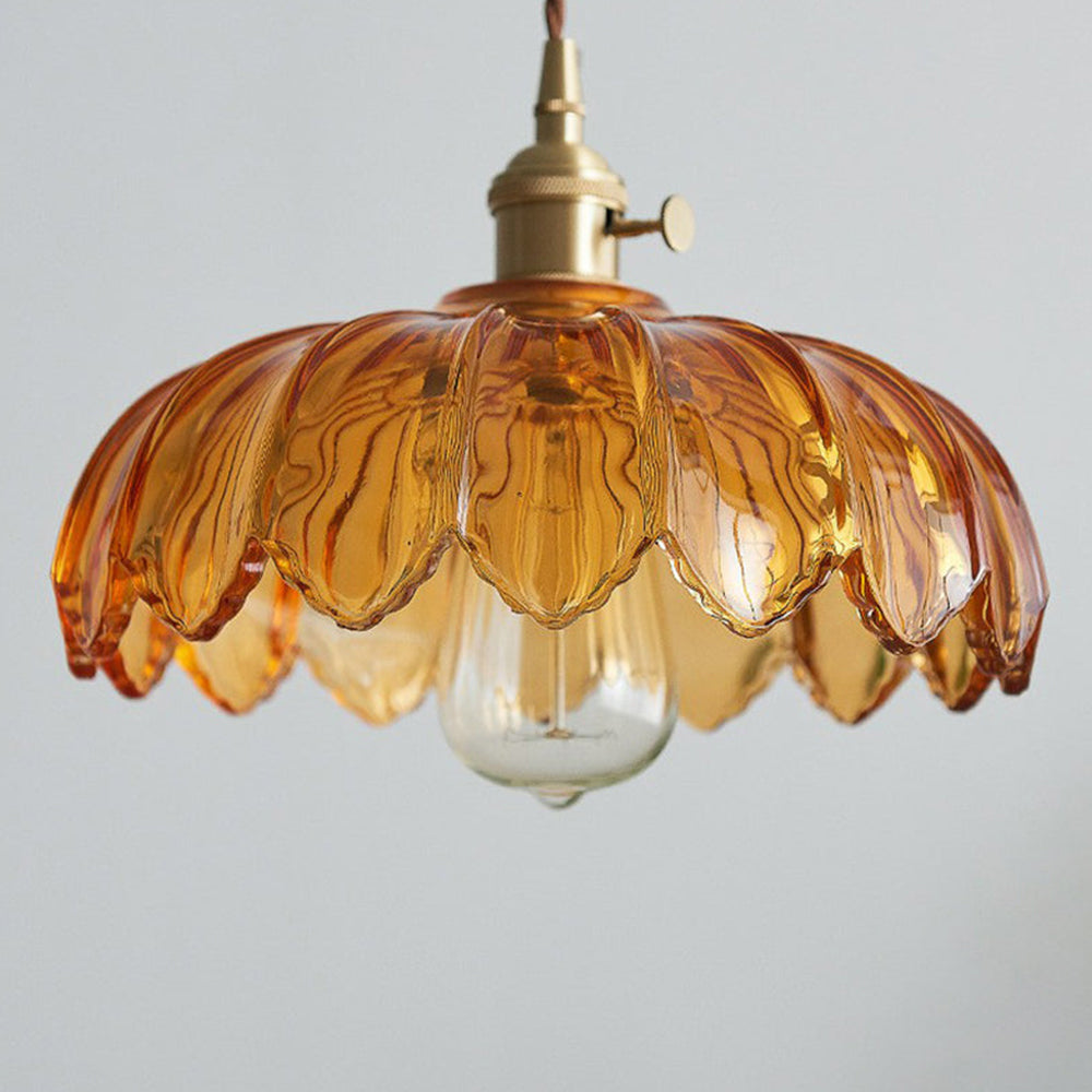 Vintage Blumen Pendelleuchte