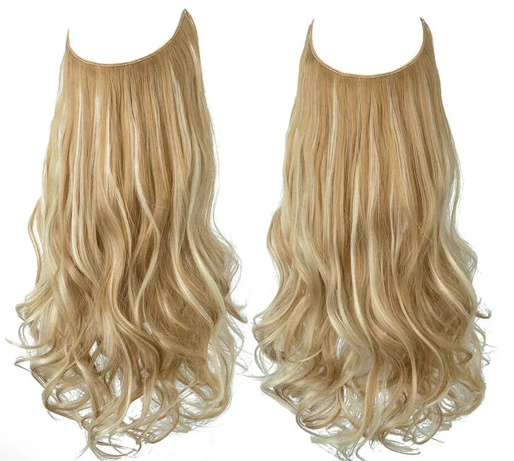 SecretHair | Echthaar Extensions | Natürliches Wellen-Volumen | Blond
