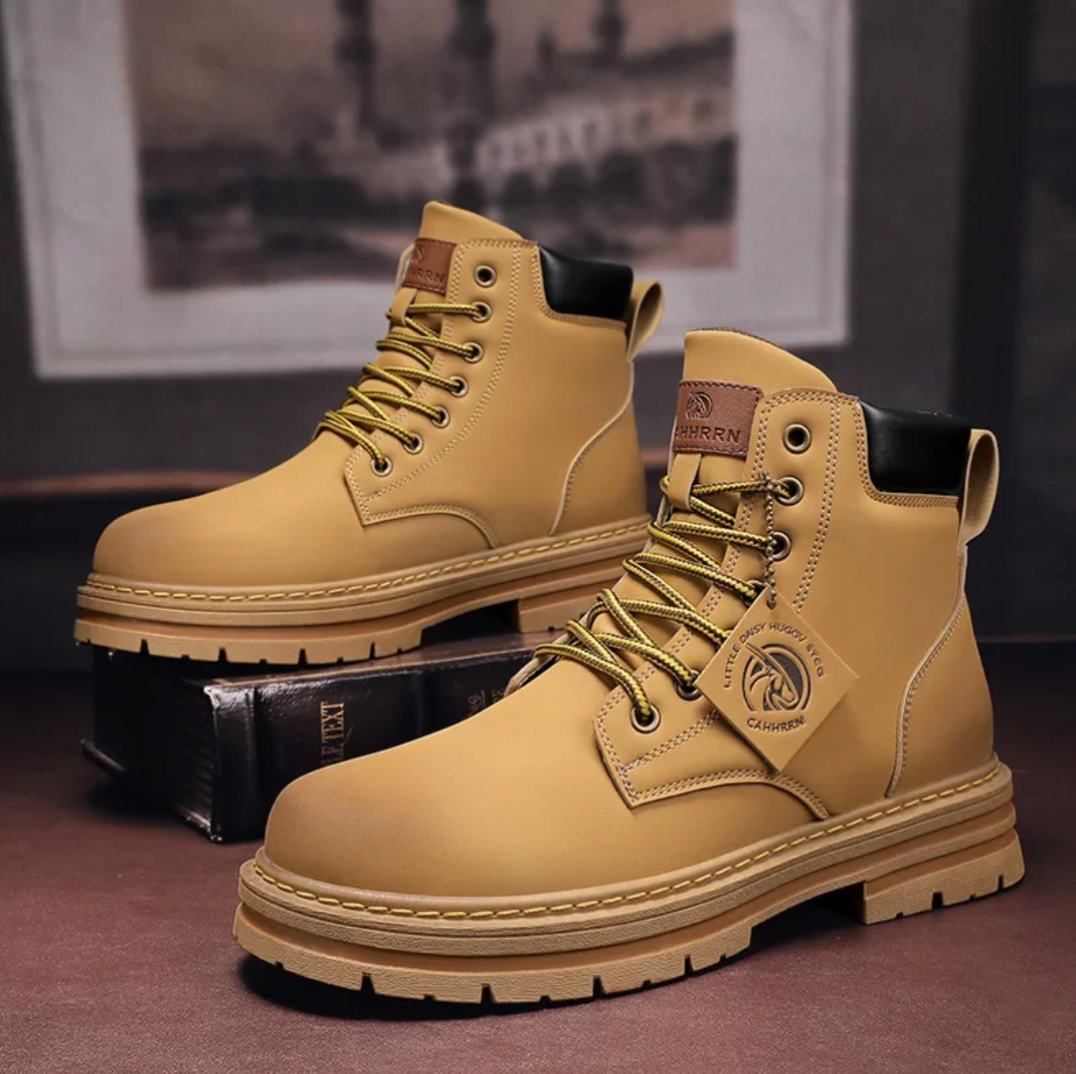 Timber™ Bequeme Herren Schnürstiefel – Robuste, Warme & Wasserabweisende Stiefel für Jeden Tag