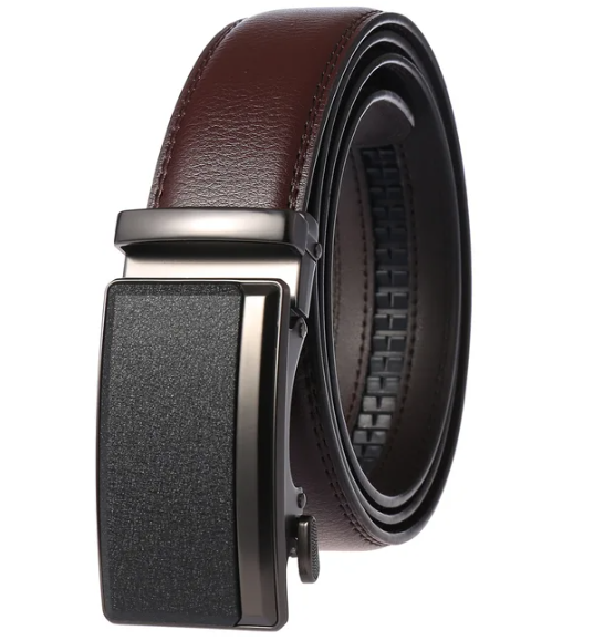 Elegante Luxus Herrenledergürtel Automatische Schnalle