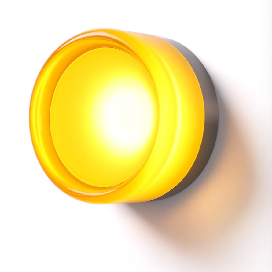 Moderne Glas Runde Wandlampe LED 1-Licht