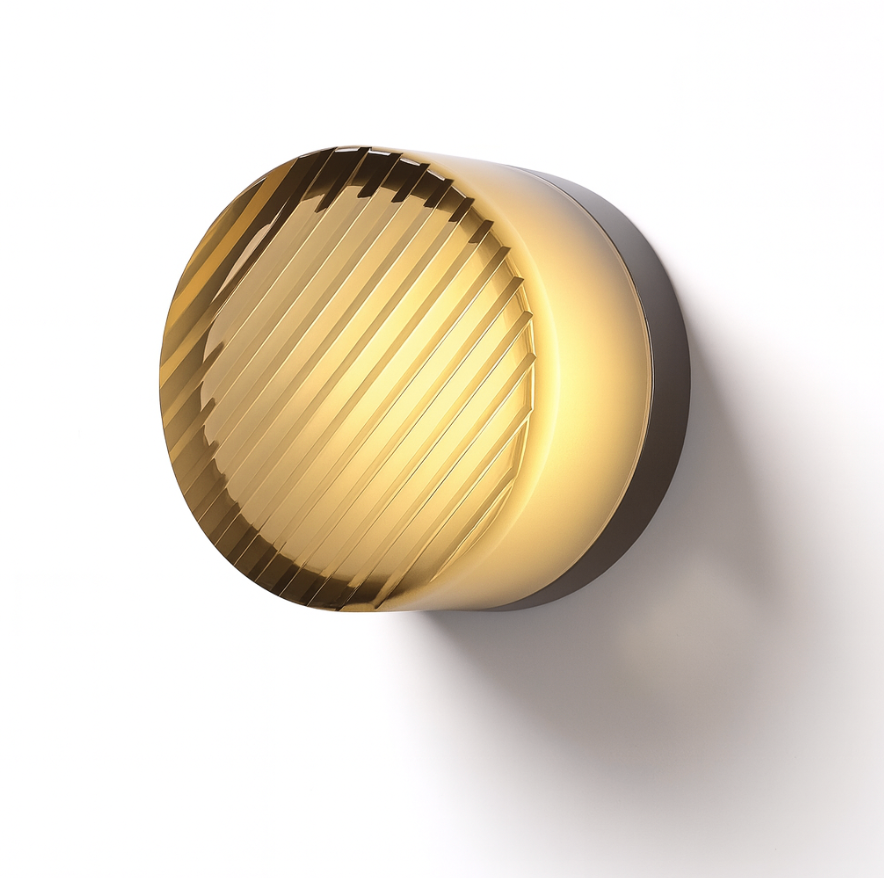 Moderne Glas Runde Wandlampe LED 1-Licht