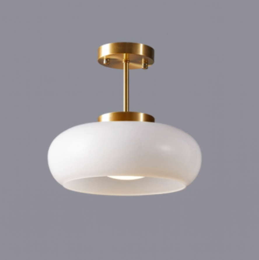 Vintage Glas Deckenleuchte 1-Licht