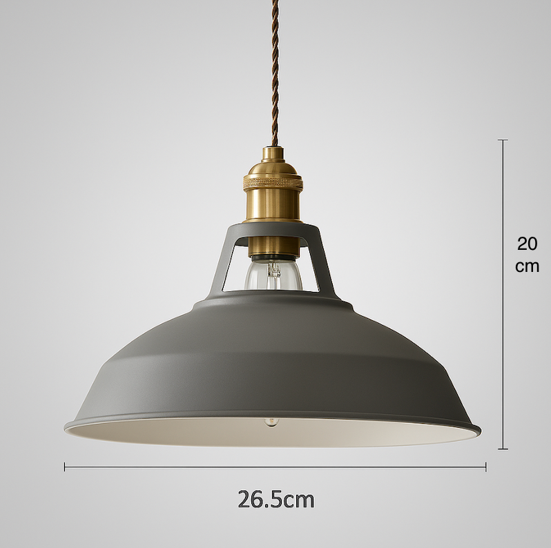 Industrielle bunte Metall-Dompendelleuchte LED 1-Licht