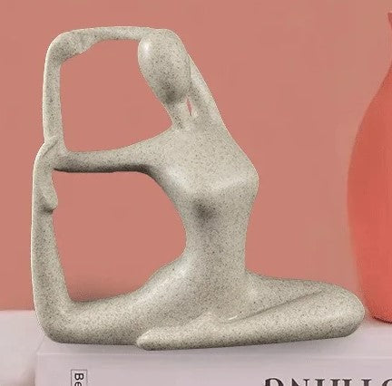 ZenJoy Frau in Yoga Statue – Moderne Innenraumdekoration aus Resin