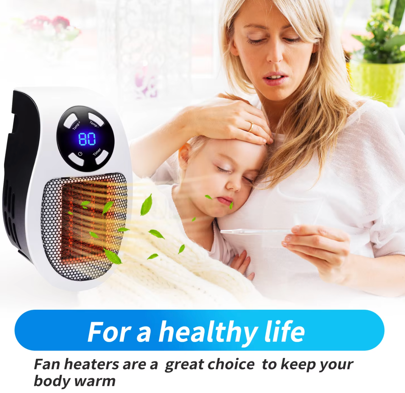 LuxaHeat Elegante Heizung | Tragbare Heizung für angenehme Wärme überall