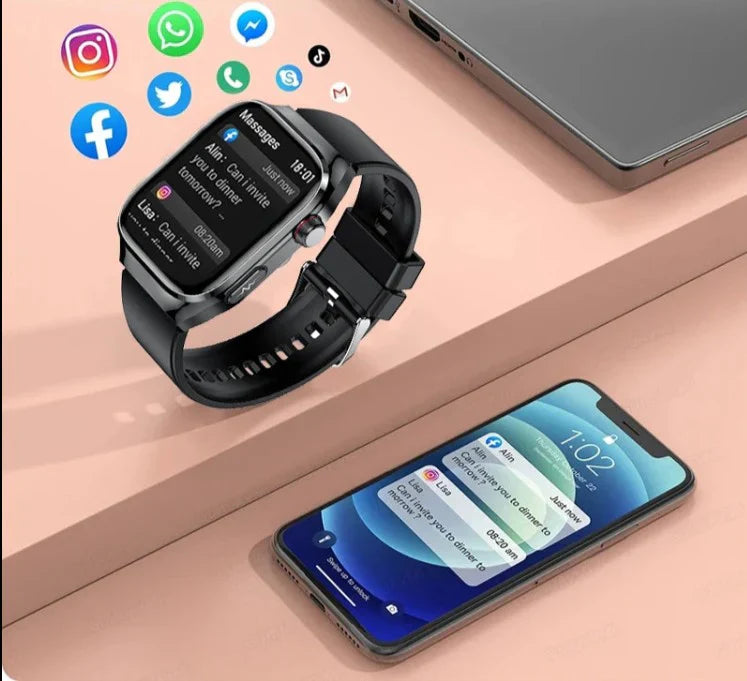 NexaPulse Smartwatch mit Bluetooth-Konnektivität und ganzheitlicher Aktivitätsverfolgung