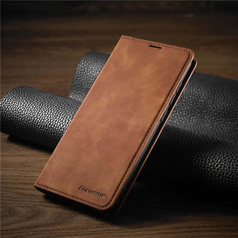 Magnetische Lederhülle für iPhone – Stilvoller Schutz