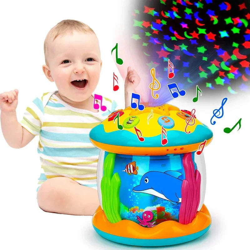 GlowBeat - Magische Licht- und Klangtrommel für Babys