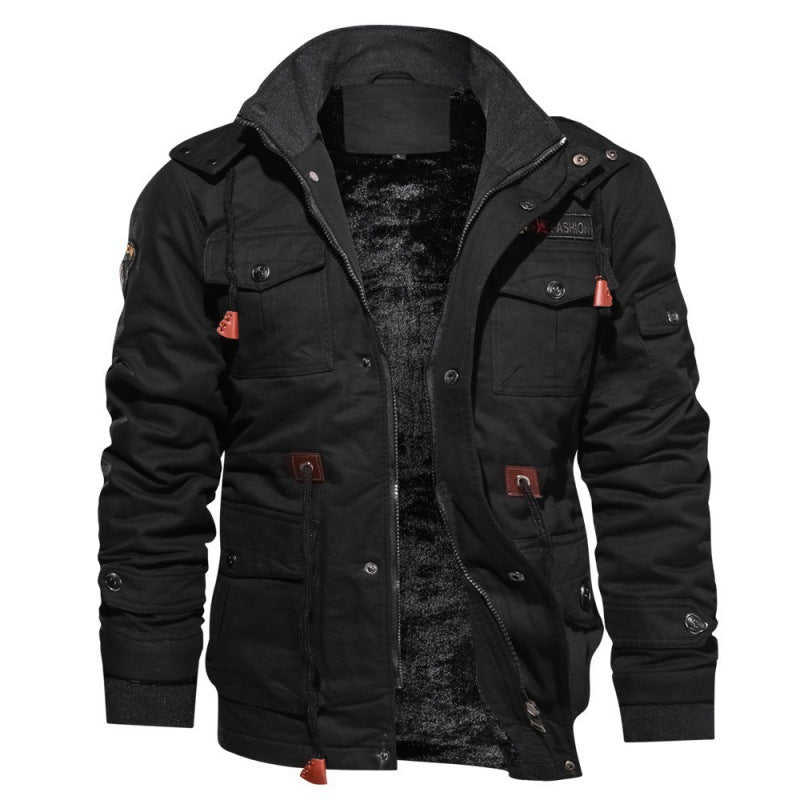 Herren Fleece Winterjacke – Wasserdichte Stilvolle Jacke mit Modernem Schnitt