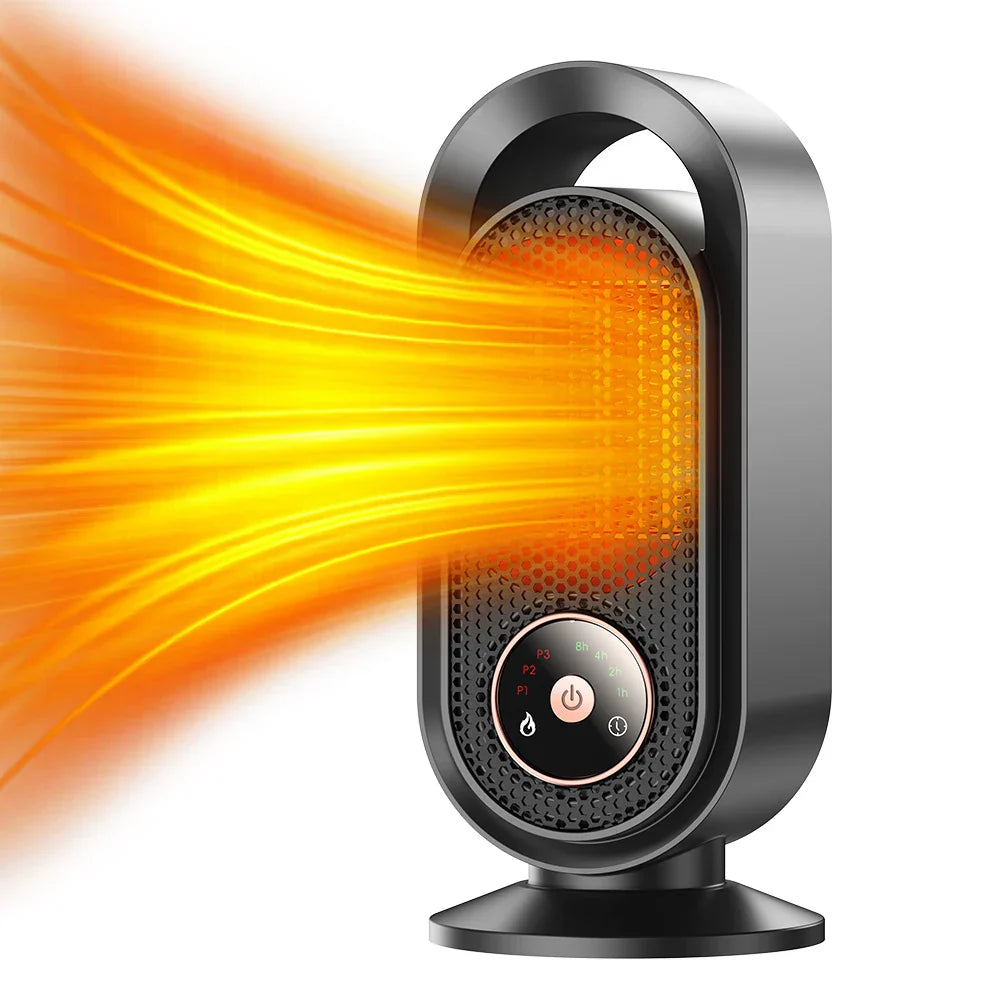 WarmBreeze Mini Heizlüfter – Tragbarer 1000W Ventilatorheizer für Schreibtisch und Zimmer