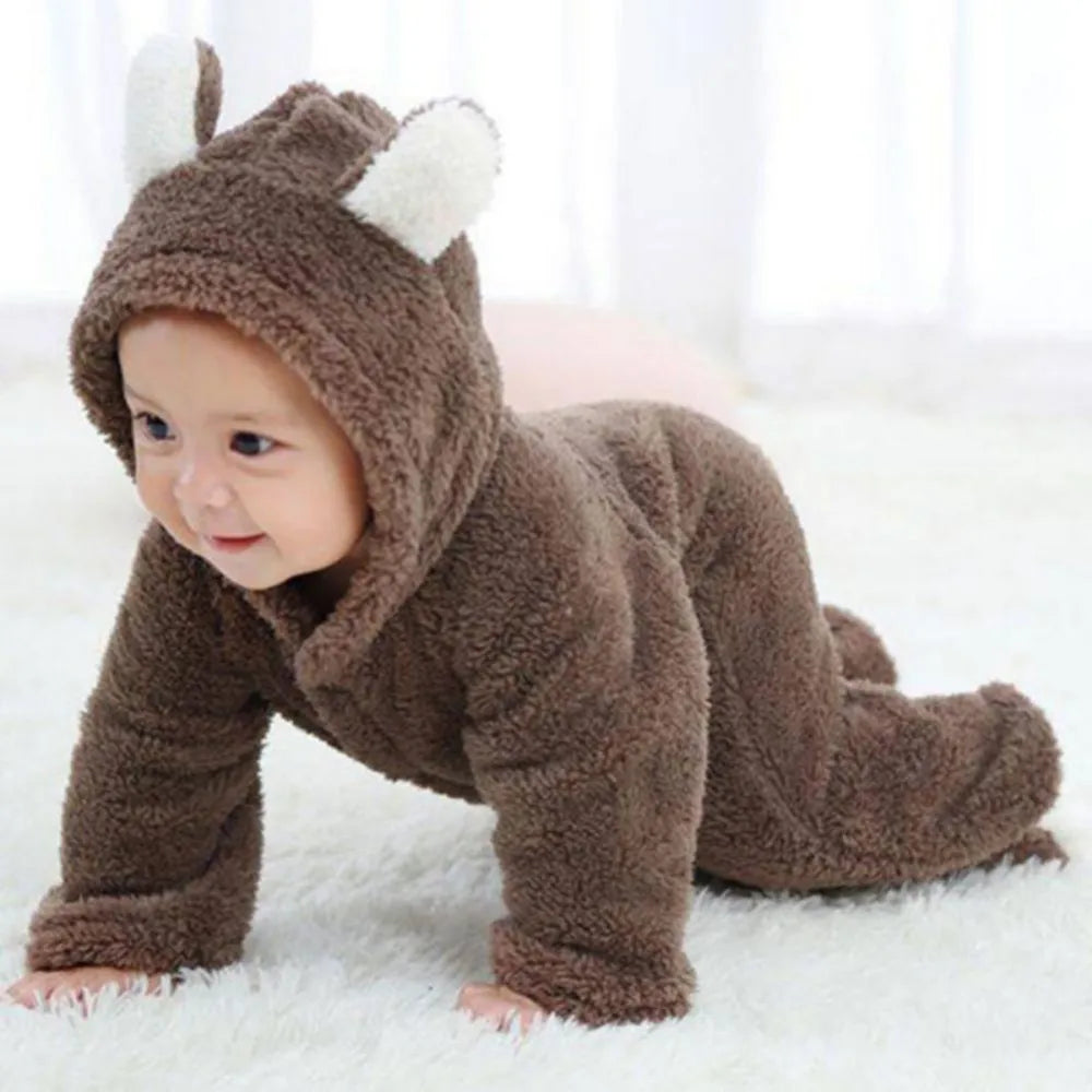 SnuggleTots – Warme Fleece Babystrampler für Neugeborene