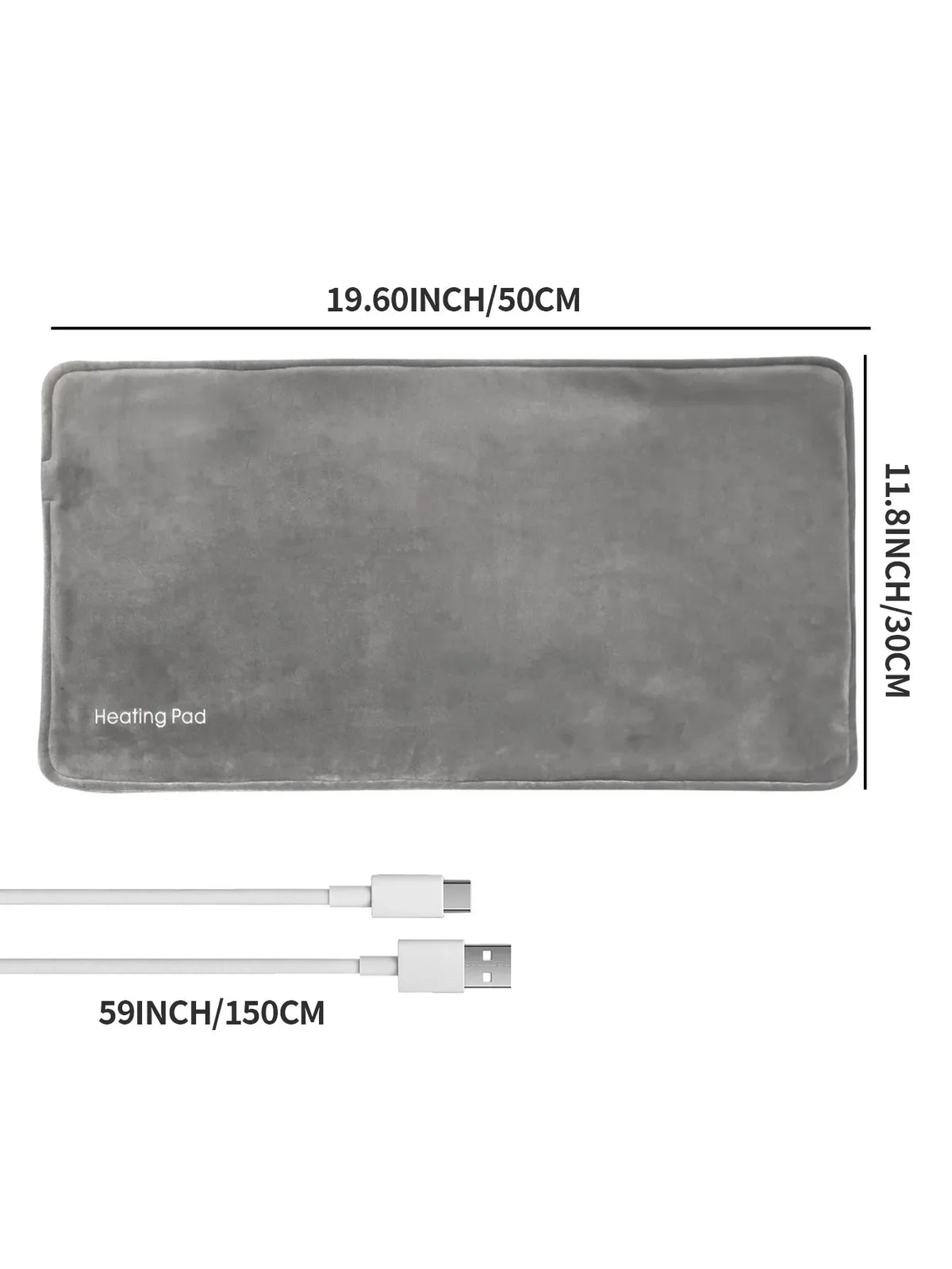 Mini Heizdecke mit USB 5V – Elektrisches Wärme-Kissen 50 x 30 cm