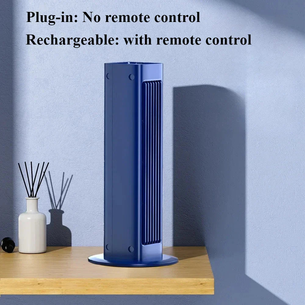 AeroBreeze bladloser Ventilator | Leise und modern mit Fernbedienung und 3 Geschwindigkeiten