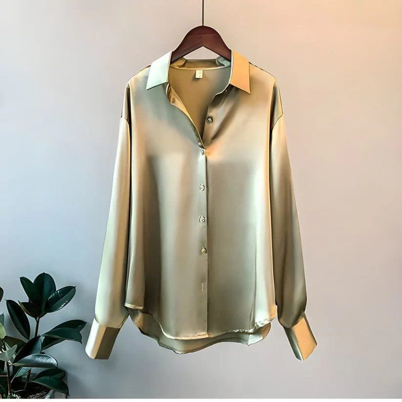SilkElegance Damen-Seidenbluse | Luxuriöser Tragekomfort und zeitloser Stil für jeden Anlass