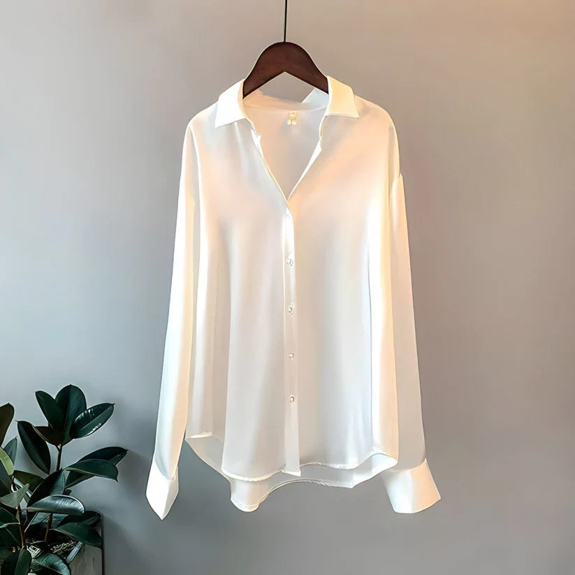 SilkElegance Damen-Seidenbluse | Luxuriöser Tragekomfort und zeitloser Stil für jeden Anlass