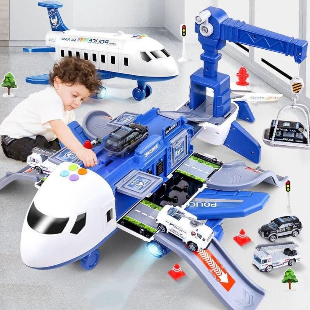 SKYQUEST – Abenteuer AirPlay Set mit Flugzeug & Fahrzeugen für kreative Kinder