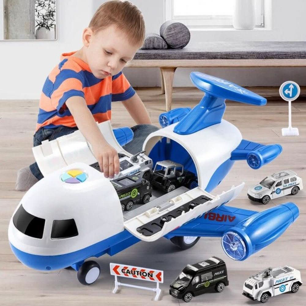 SKYQUEST – Abenteuer AirPlay Set mit Flugzeug & Fahrzeugen für kreative Kinder
