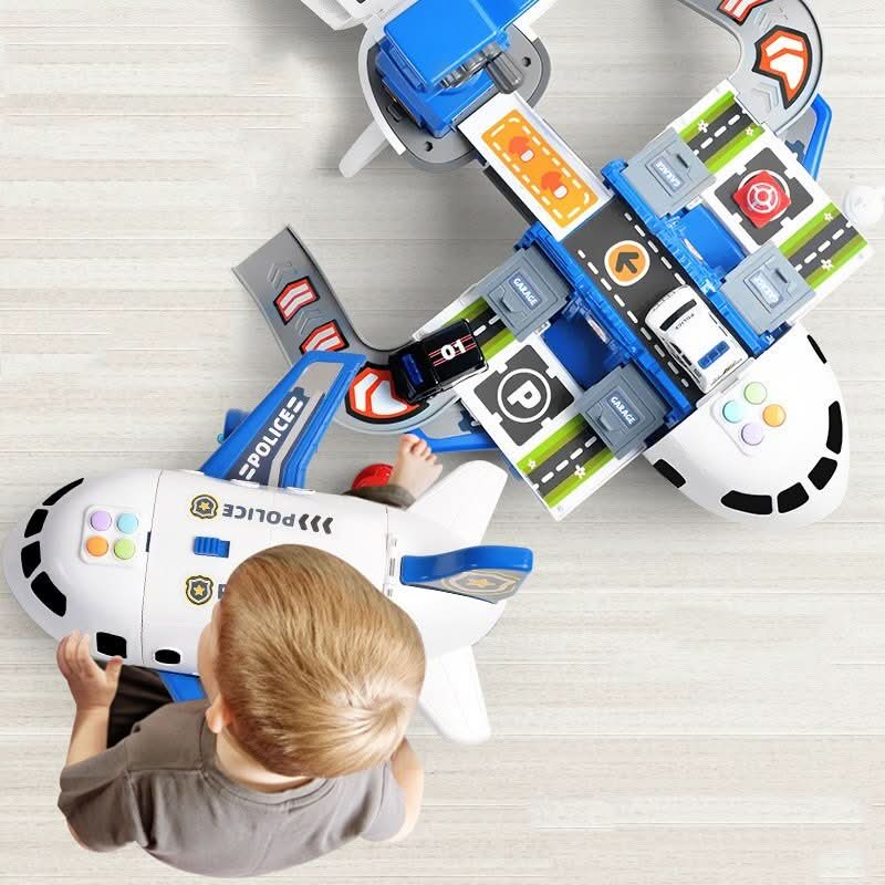 SKYQUEST – Abenteuer AirPlay Set mit Flugzeug & Fahrzeugen für kreative Kinder