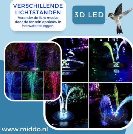 EcoFlow Solarbrunnen | Umweltfreundlicher Brunnen für Teiche und Becken mit nachhaltiger Energieversorgung