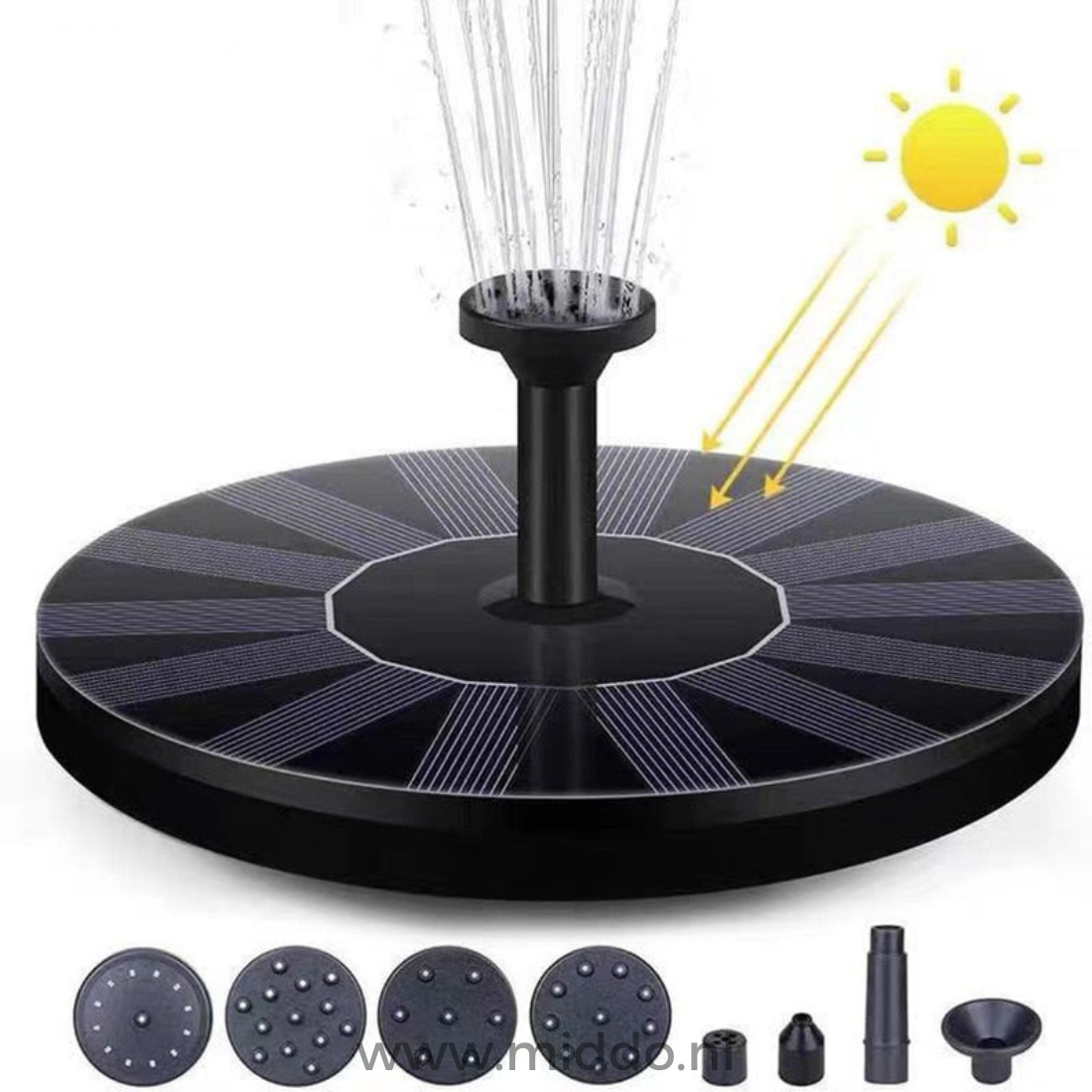 EcoFlow Solarbrunnen | Umweltfreundlicher Brunnen für Teiche und Becken mit nachhaltiger Energieversorgung