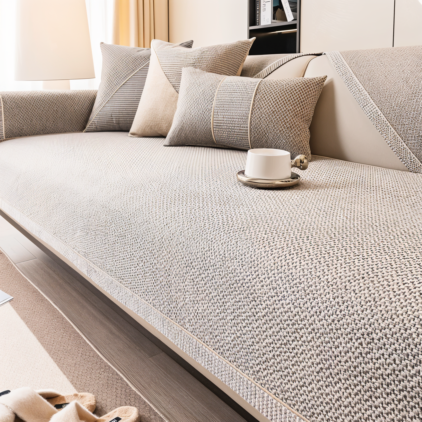 Bankbezug aus Baumwolle und Polyester zum Schutz für das Sofa