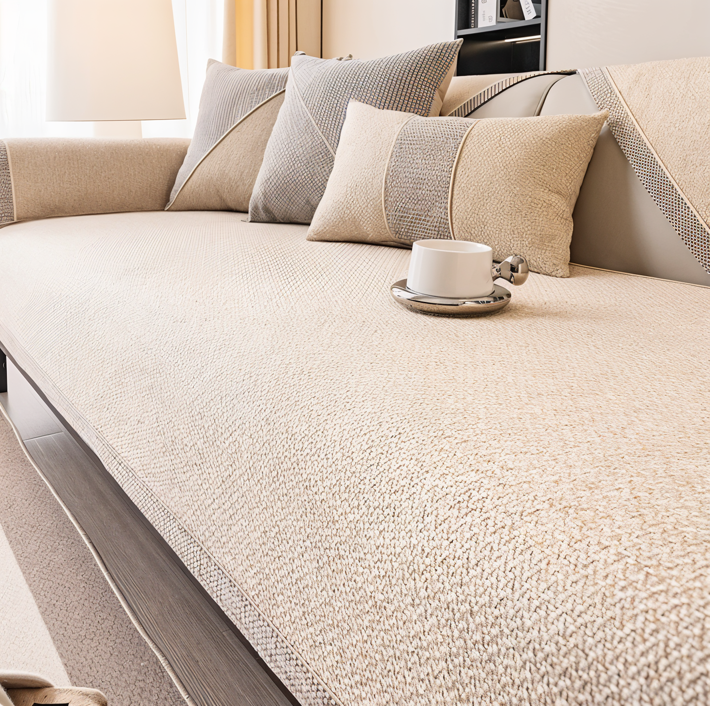 Bankbezug aus Baumwolle und Polyester zum Schutz für das Sofa