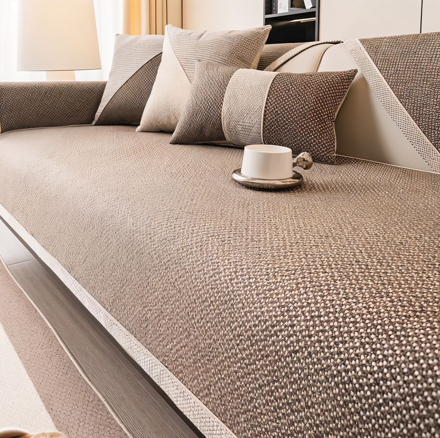 Bankbezug aus Baumwolle und Polyester zum Schutz für das Sofa