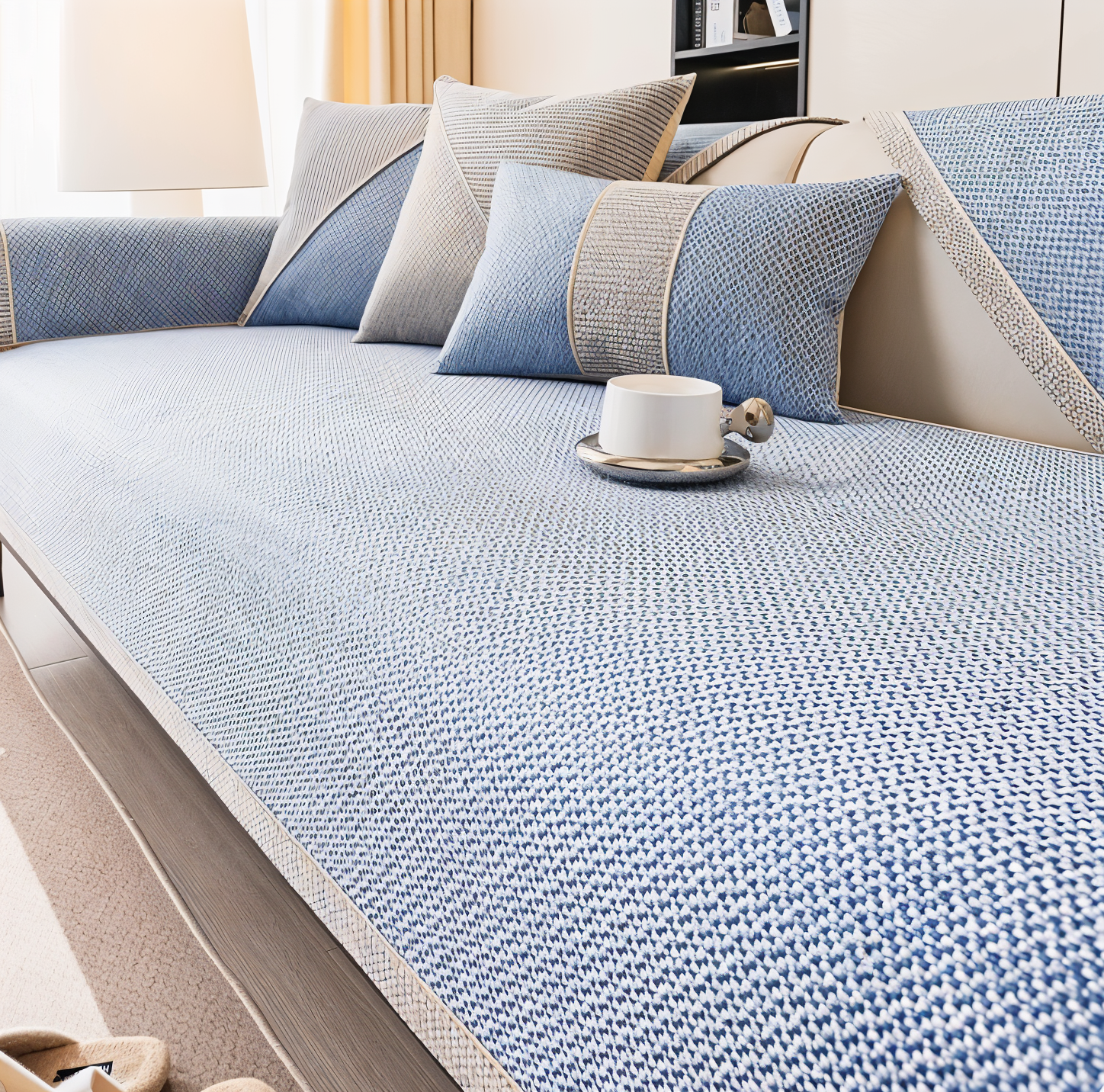 Bankbezug aus Baumwolle und Polyester zum Schutz für das Sofa