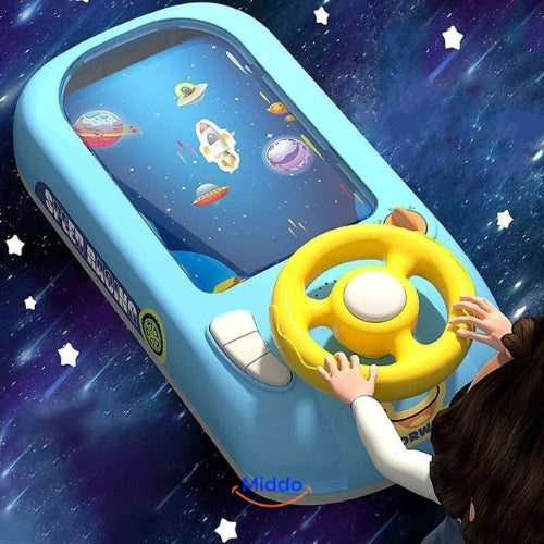 SpaceDrive Kinderlenkrad Spiel | Spannende Raumschiff- und Rennwagen-Simulation für kleine Abenteurer!