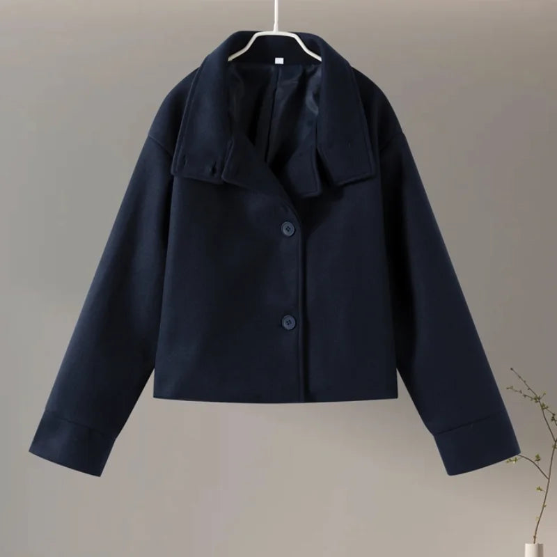 ChicAura Damen-Peacoat | Stilvolle und warme Oberbekleidung für einen zeitlosen Look