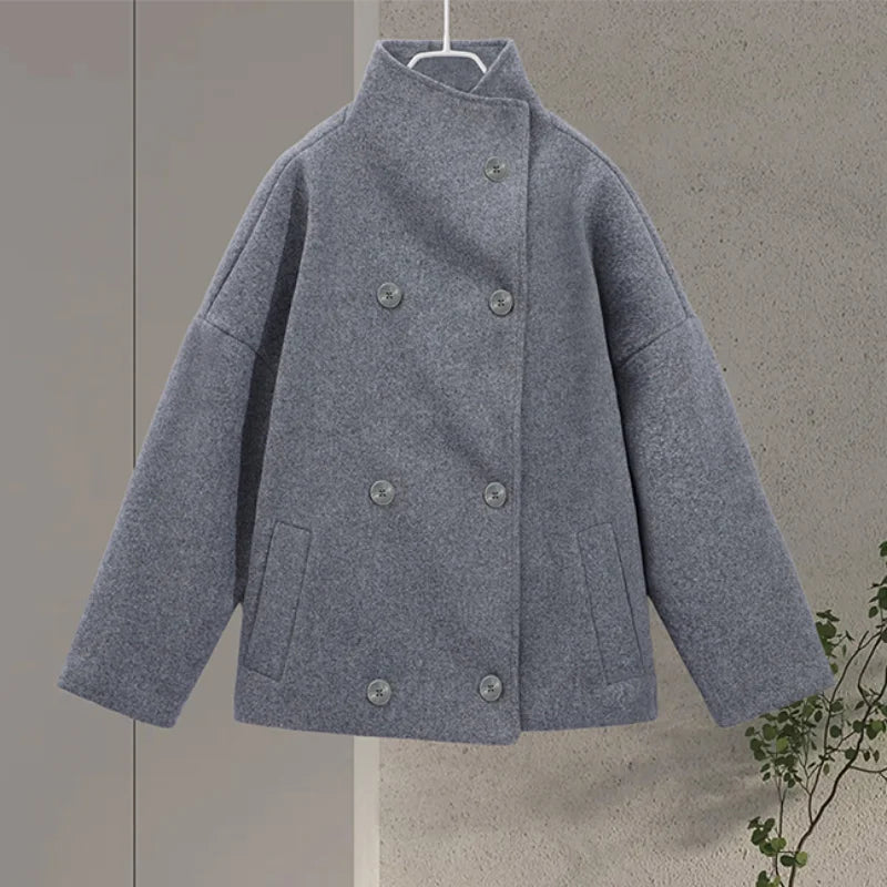 ChicAura Damen-Peacoat | Stilvolle und warme Oberbekleidung für einen zeitlosen Look