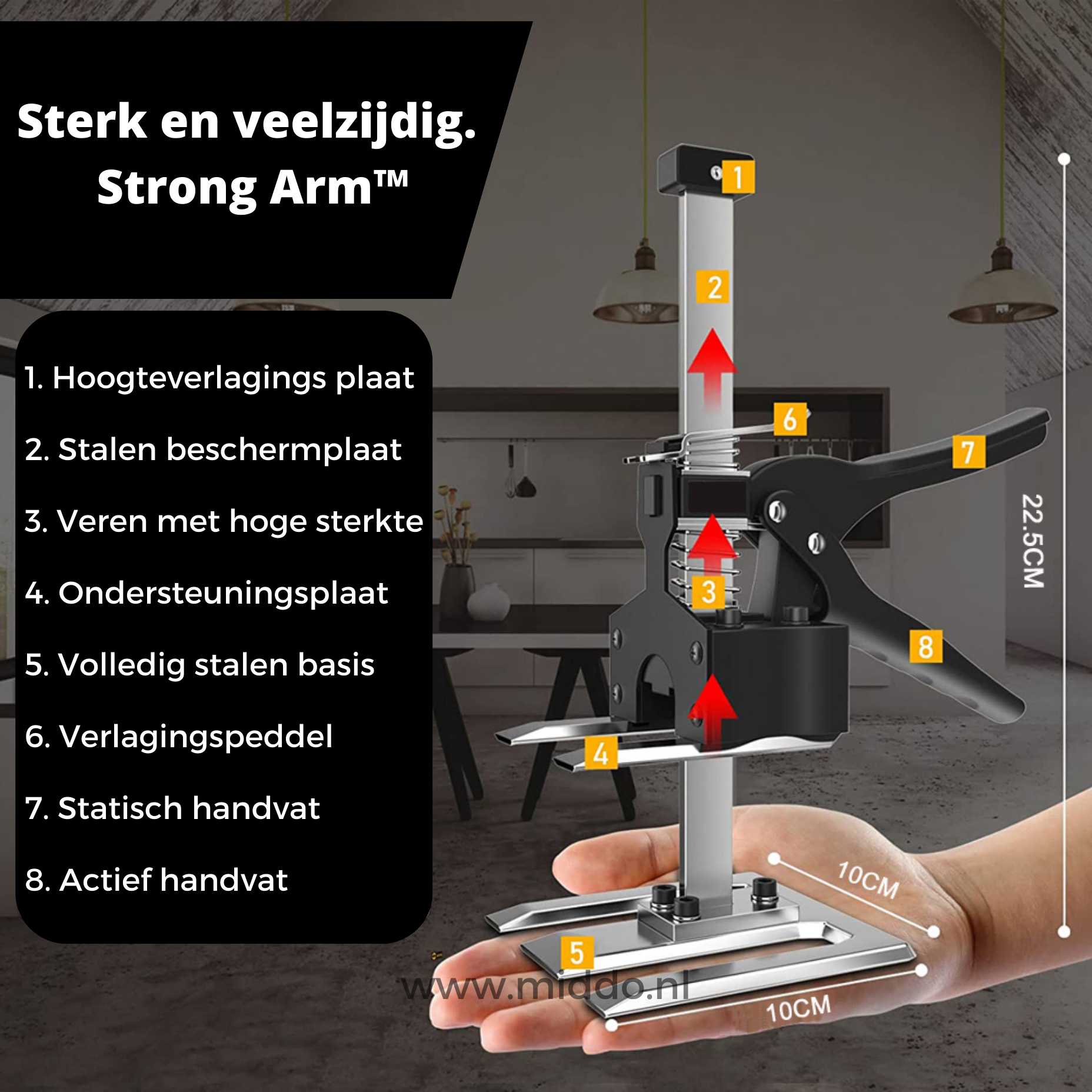 StrongLift Rückenstütze | Effektive Hebehilfe zur Vermeidung von Rückenschmerzen mit 150 kg Tragkraft